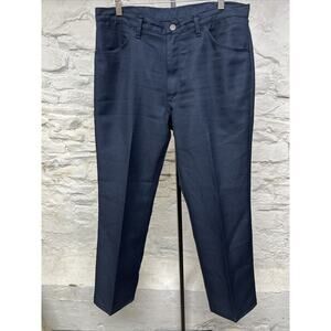 Maverick Pants 35 (34x30 Actual) Blue Polyester Western Vintage 70s 80s Cowboy